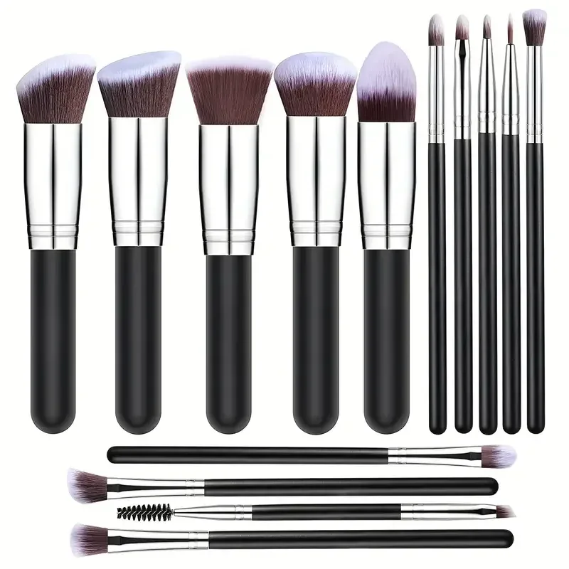 Professiona 14PCS Makeup Brushes Set Soft Fluffy Foundation Blush Powder Eyeshadow Kabuki Blending Female Cosmetics Beauty Tool — image 9