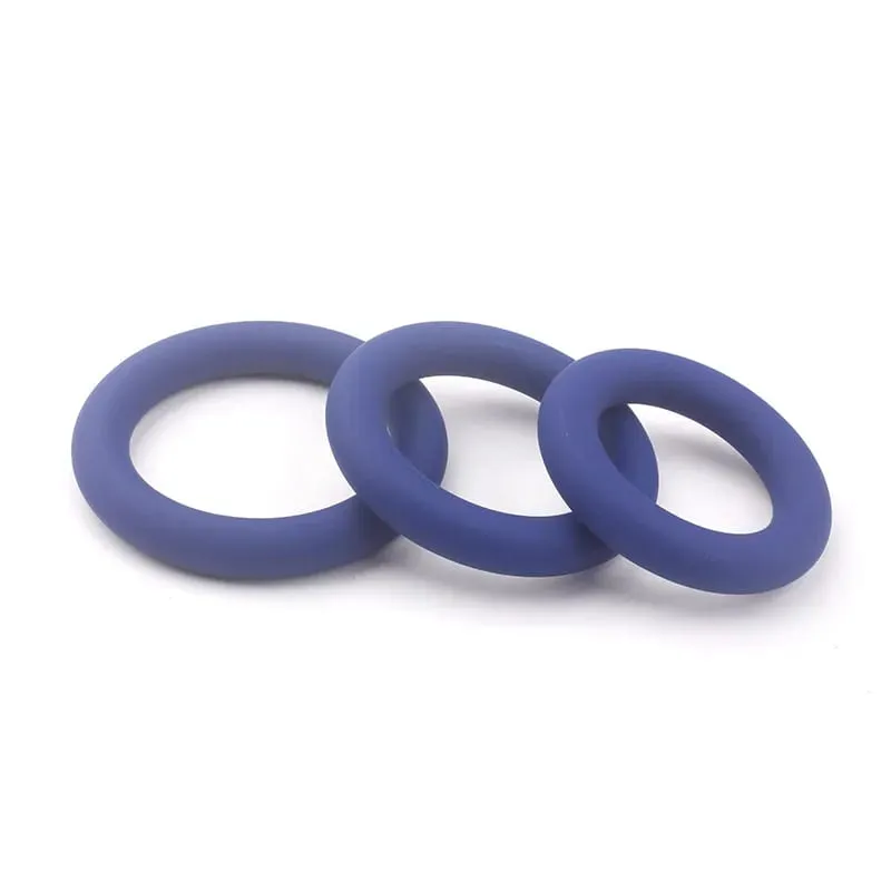 3Pcs Penis Ring Set Silicone Cock Rings Ejaculation Delay Cockring Sex Toys For Men Adult Product Dick Lock Erection Sexy Shop — image 2