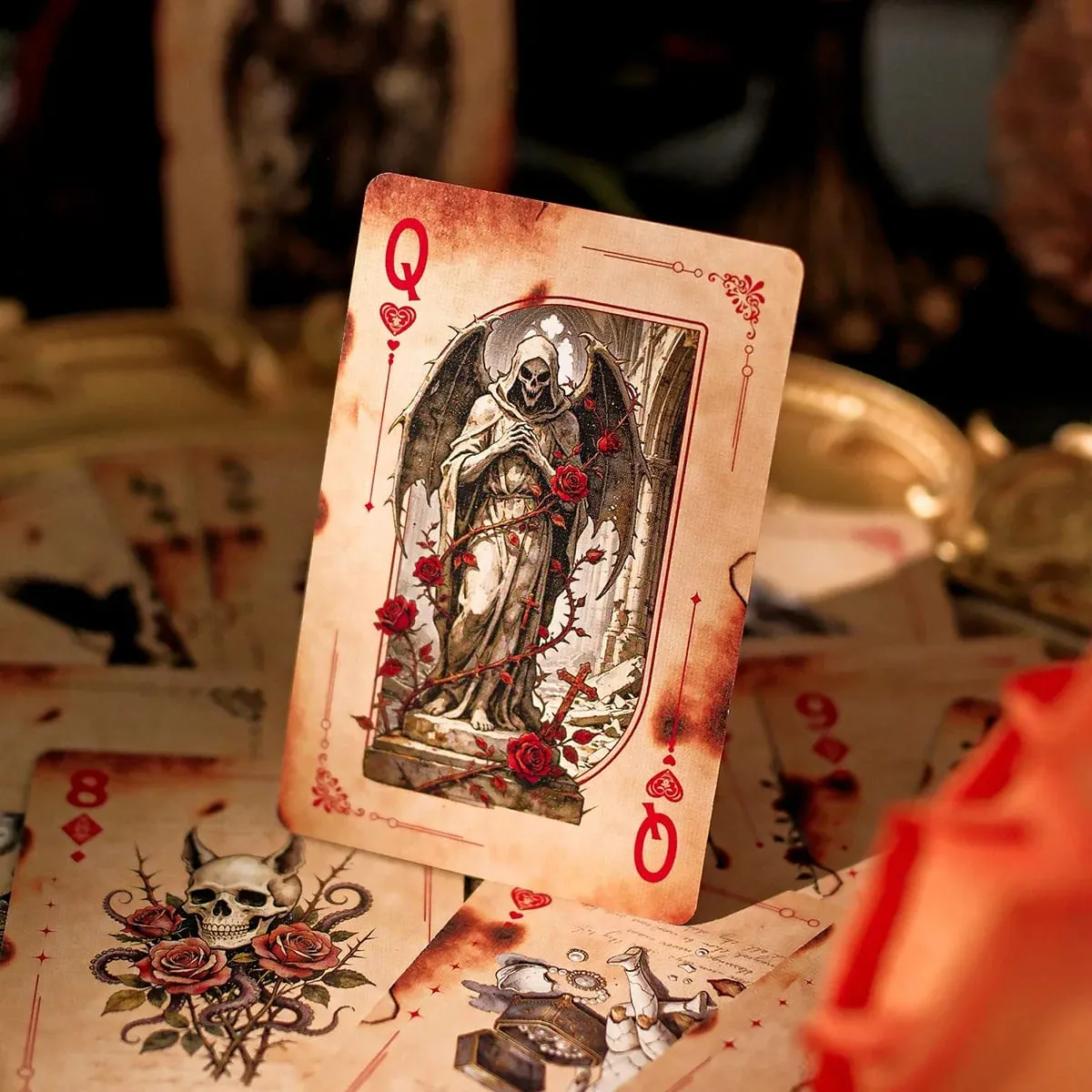 Karty do gry Mystery Whisper-Vintage Design zestaw kart do pokera gra imprezowa dla dorosłych budowanie zespołu gra rodzinna noc wyjątkowy prezent — image 1