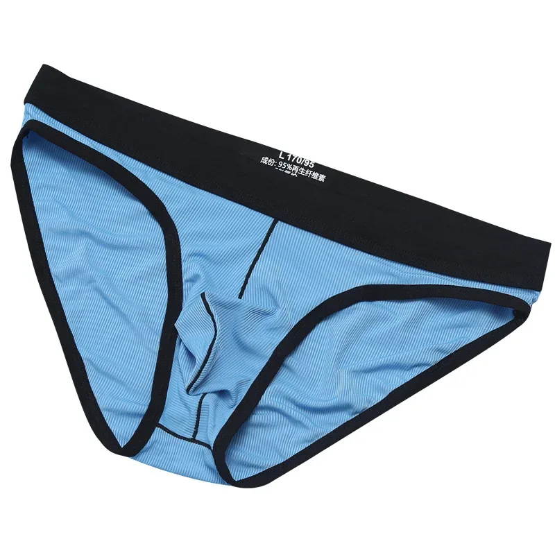 Men's Underwear Briefs Comfortable Mens Bikini Solid Color Large Size Fat Low Waist Pants Men Lingerie Underpaants C8-1