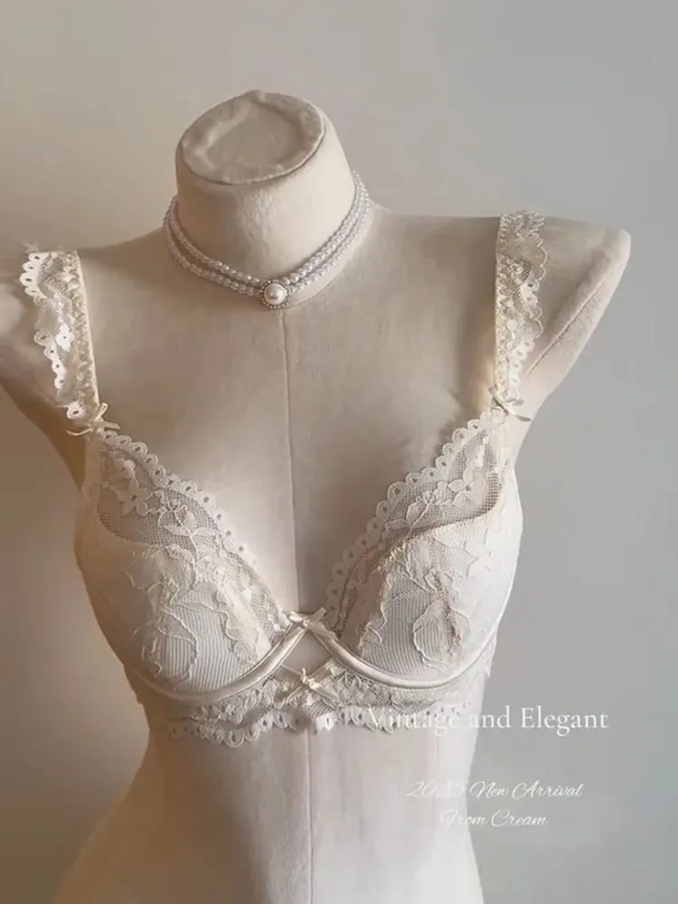 Sexy Lace Push Up Bra for Bigger Look Minimizer Slimming Underwire Support Tuck Side Fat No Sagging Steel Ring Plus Size