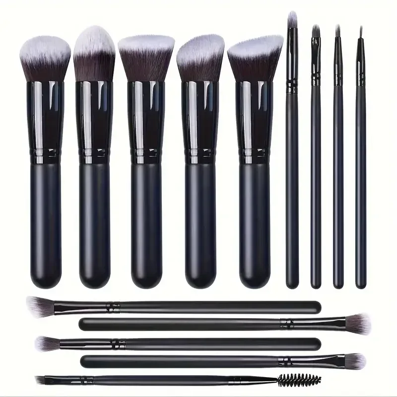 Professiona 14PCS Makeup Brushes Set Soft Fluffy Foundation Blush Powder Eyeshadow Kabuki Blending Female Cosmetics Beauty Tool — image 4