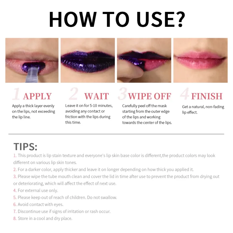 Waterproof Peel Off Lip Stain Tattoo Tint Long Lasting Matte Lip Gloss Lipstick Cosmetics Matte — image 7