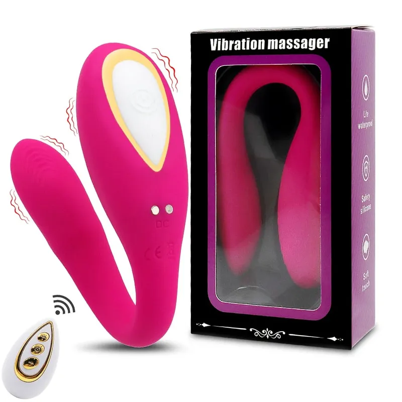 10 Mode U Wearable Dildo Wireless Remote Control Vibrator for Couple Female G Spot Stimulator Sex Toys Goods for Women Adults 18