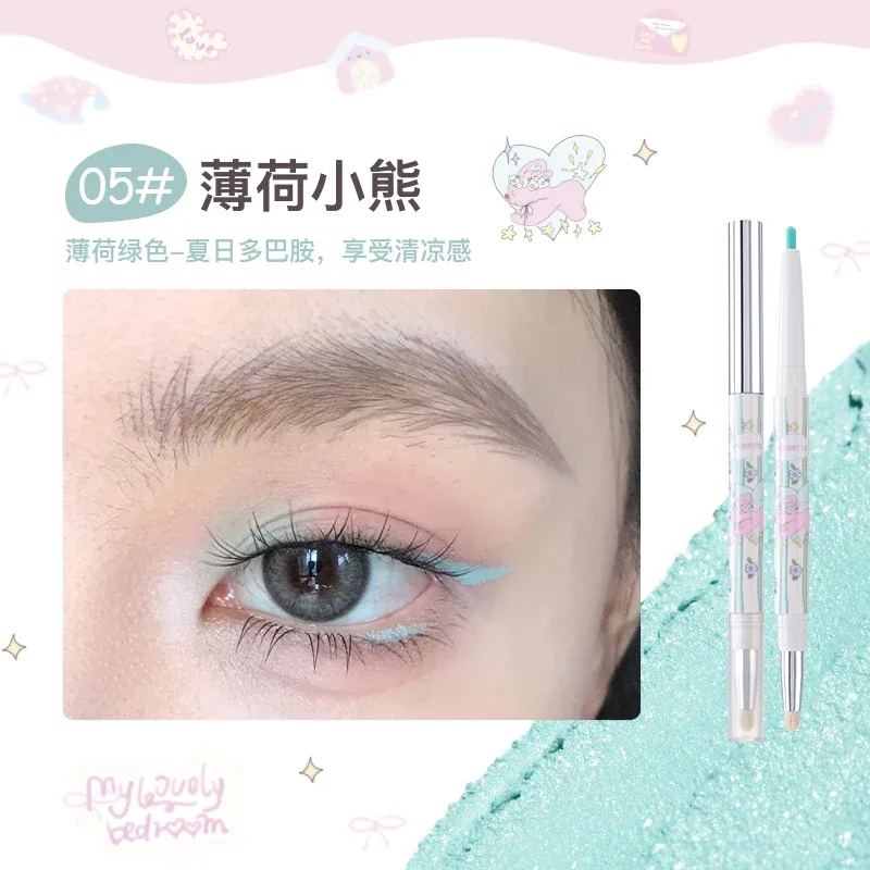 Eyeliner Gel Pen Double Head Silkworm Shadow Eye Shadow Pencil Set for Women Waterline Waterproof Smudge Proof — image 7