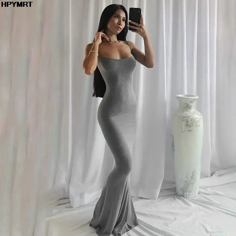 Strap Backless Long Maxi Dresses Party Club Vacation Outfits Women Sexy Casual Summer Dress 2022 Wholesale Slim Dresses Female — image 3