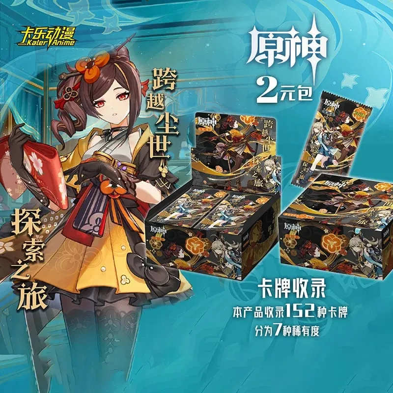 Game Genshin impact Card Anime TCG Collection Pack Booster Box Rare SSR Anime Collectible Card Family Table Game Card Toy — image 5