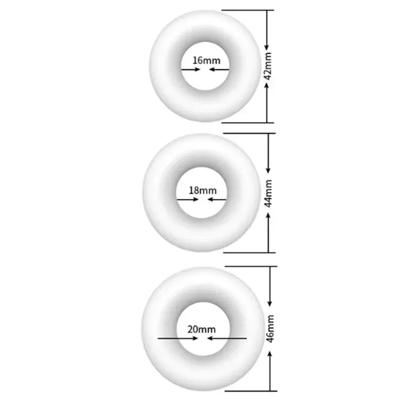3 PCS/Set Soft Cock Rings Penis Lasting Erection Male Delay Ejaculation Testis Scrotum Restraint Adult Sex Toys for Men Reusable — image 6