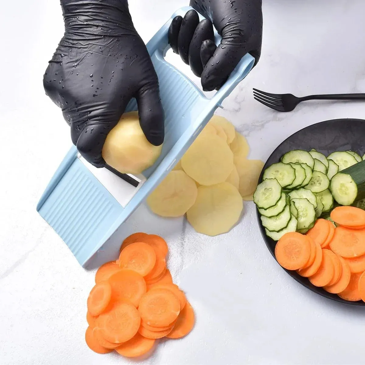 5 in 1 Mandoline Slicer for Kitchen Vegetable Slicer Multi Blade Potato Chip Vegetable Cutter vegetable slicer potato cutter — image 3