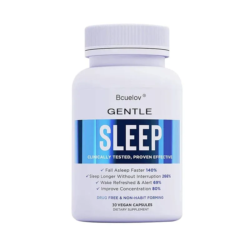 Bcuelov Natural Sleep Supplement - Helps Fall Asleep Faster and Relieves Stress — image 8