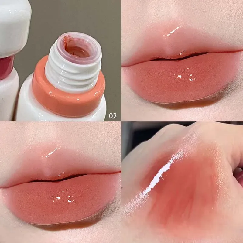 Herorange Glossy Lip Gloss Hydrating Watery Plump Lips Long Lasting for Autumn Winter — image 10