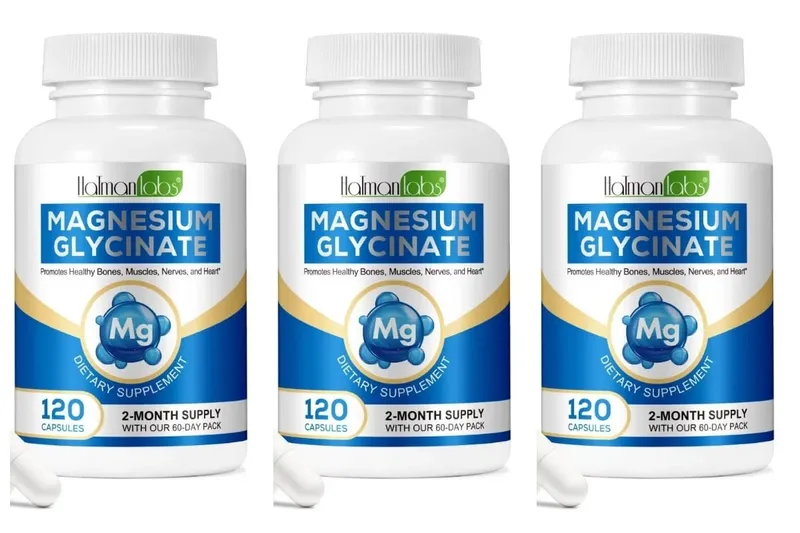 건강한 뼈 근육 및 신경 지원 성인을 위한 208mg 원소 비스글리시네이트 함유 마그네슘 글리시네이트 캡슐 120캡슐 — image 9