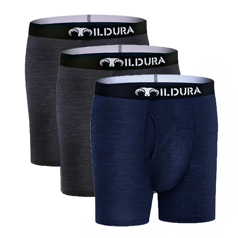 100% Merino Wool Boxer Briefs Men Underwear Merino Wool Boxer Underpants Men Boxer Brief Moisture Wicking Breathable Soft 180G — image 25