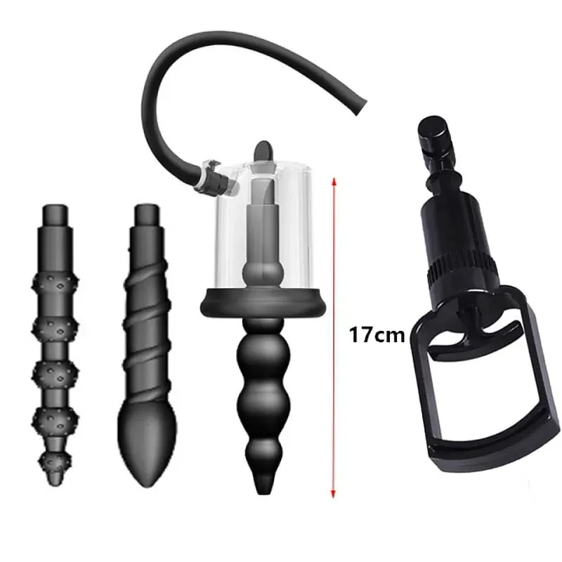 Anal Plug Vacuum Pump Butt Beads Sucking Cup Gay Rosebud Prostate Massager BDSM Sex Toys Adult Anus Dilator Man Masturbators — image 8
