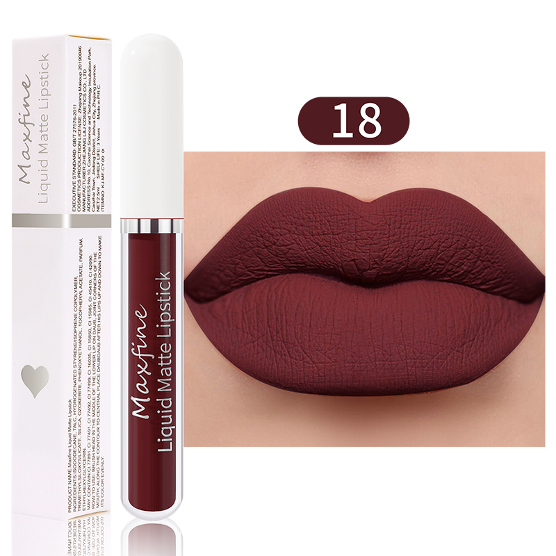 Matte liquid lipstick Waterproof sexy velvet lip glaze Long lasting moisturizing lipstick — image 11