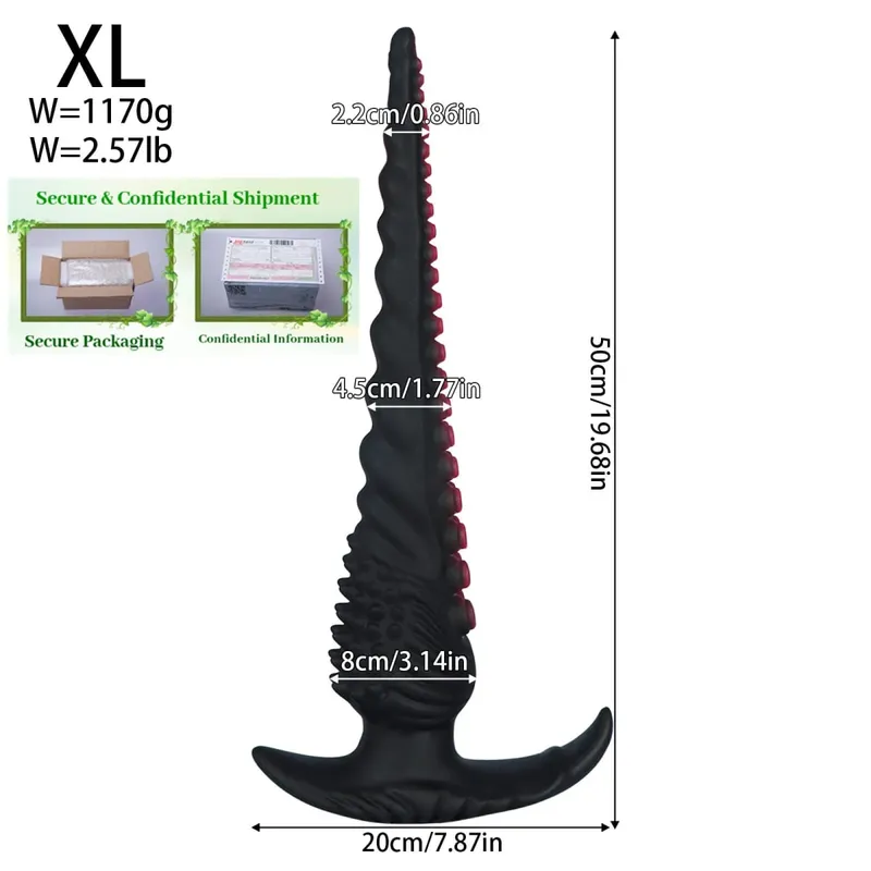 Superยาวขนาดใหญ่Anal PlugแฟนตาซีTentacle Anal Trainer Dilatorปลั๊กหนาDildo Big Butt Plugเพศของเล่นสำหรับผู้หญิงผู้ชายbutt Plug — image 11