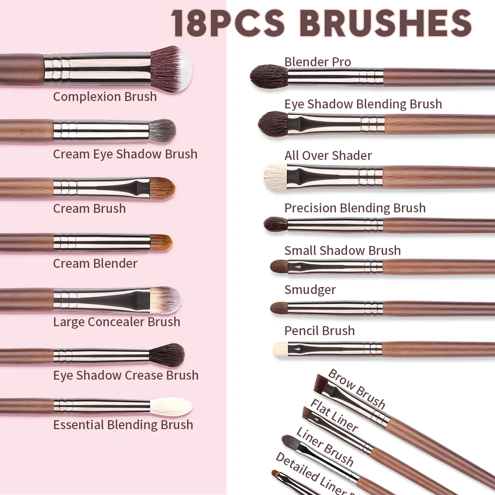 OVW Makeup Brushes Set Beauty Puff Sponge Egg Powder Kabuki Blush Concealer Eye Shadow Makeup Brush Kit — image 4