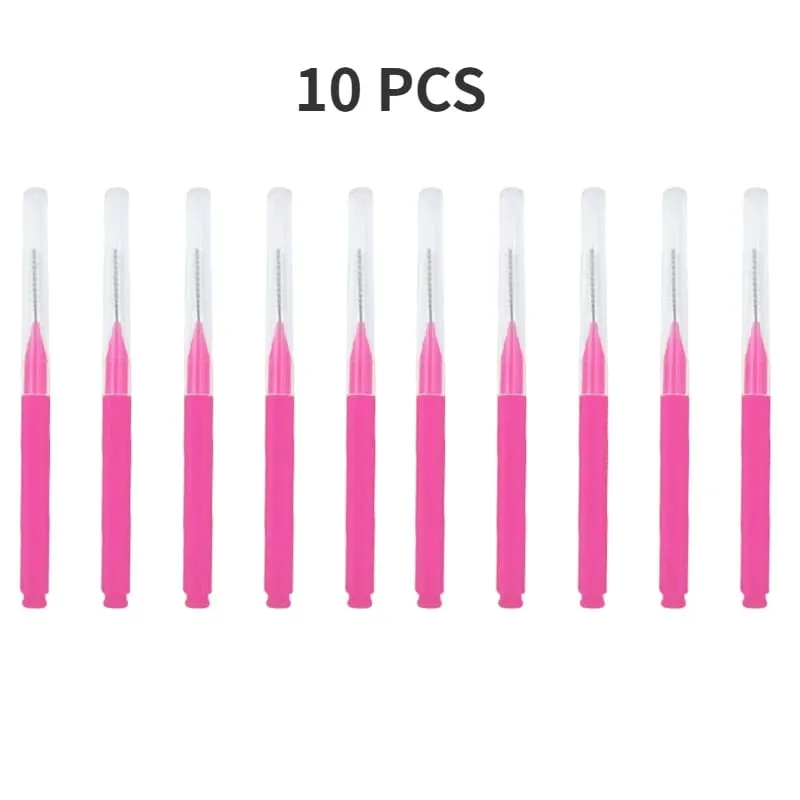 5/10/50PCS Mini Eyebrow Brush Brow Perm Brush Disposable Brow Lifting Brushes Bendable Micro Eyelash Brush Applicators Tools — image 13