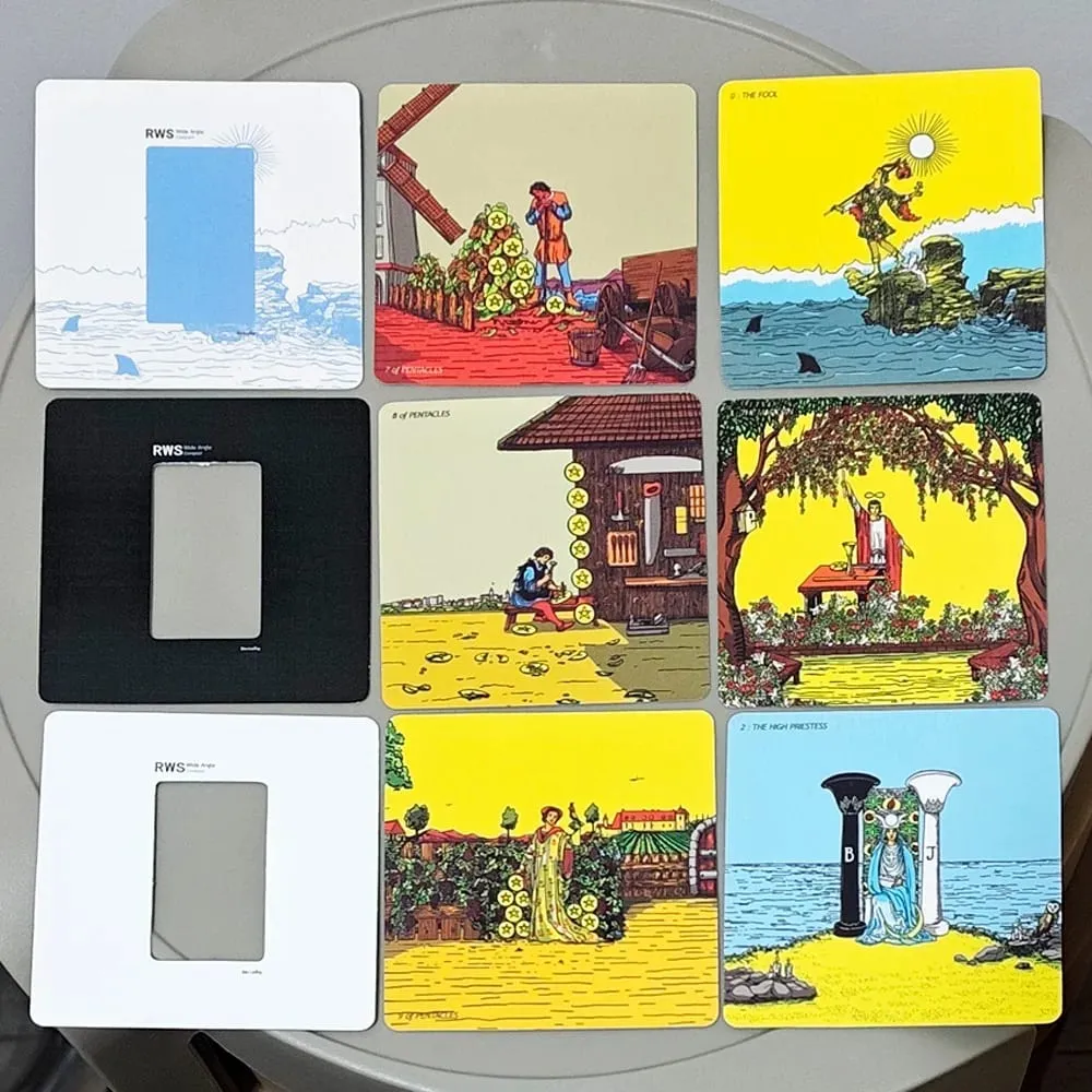 RWS Wide Angle Tarot - Compact Edition 78 Pcs Cards + 2 Espesyal na Frame Card na Double-embossed sa Two-piece Rigid Box — image 4