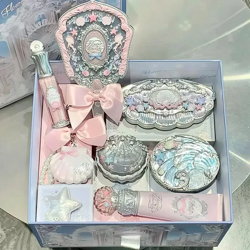 Flower Knows Make Up Sets Cosmetics Full Set Shells Pearl Eyeshadow Lip Gloss Blushes For Cheek Highlighter Gift Box Makeup Kit — image 2
