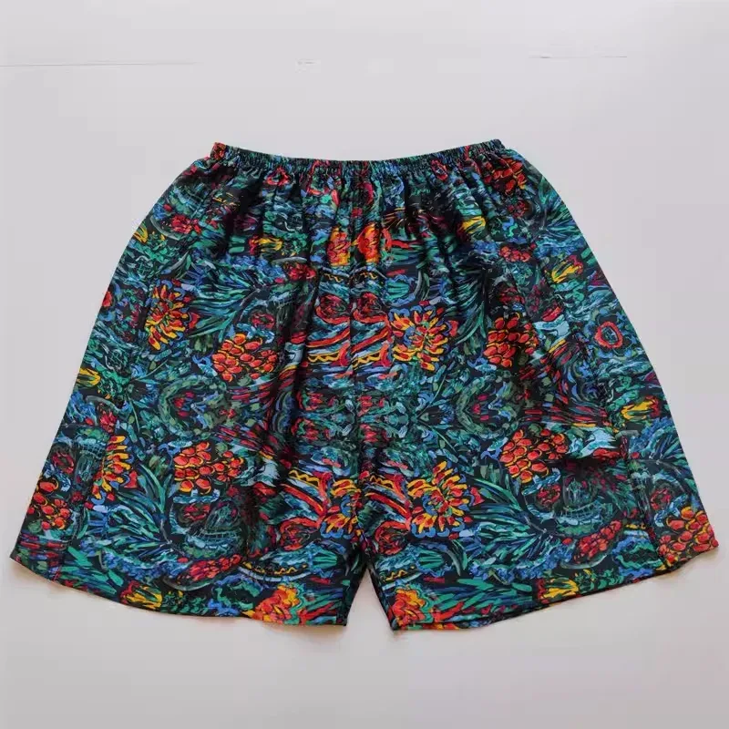 100% Mulberry Silk Men Boxer Underwear Couple Rubber Band Thin Short Home Pants Promotion Woman Can Wear — image 11