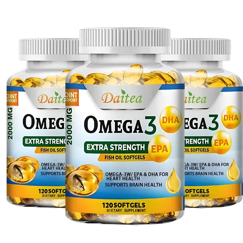 EPA 및 DHA가 함유된 오메가 3 피쉬 오일 2000mg 소프트젤 심장 뇌 관절 및 눈 건강 지원 신경 기능 및 면역력 향상 — image 9