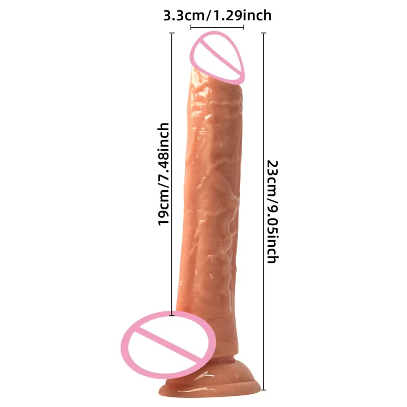 Realistisk G-Spot Dildo med Sugekop Lang Penis Anal Dildoer Voksne Sexlegetøj til Kvinder Mand Gay Strapon Dick Vagina Stimulator — image 4