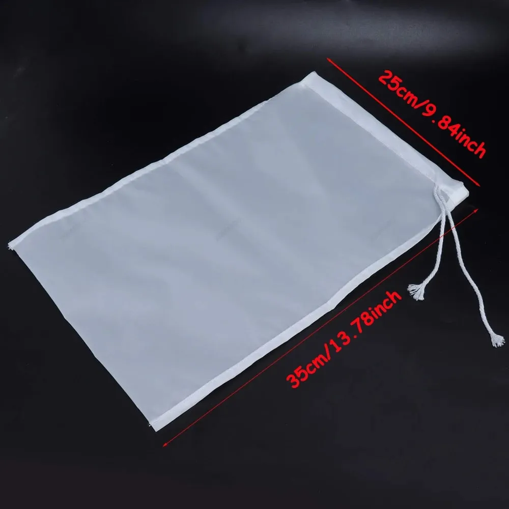 1-10Pcs 100 Mesh Soy Milk Wine Filter Bag Nut Milk Bag Tea Coffee Oil Yogurt Filter Net Mesh Food Reusable Nylon Filter Strainer — image 10
