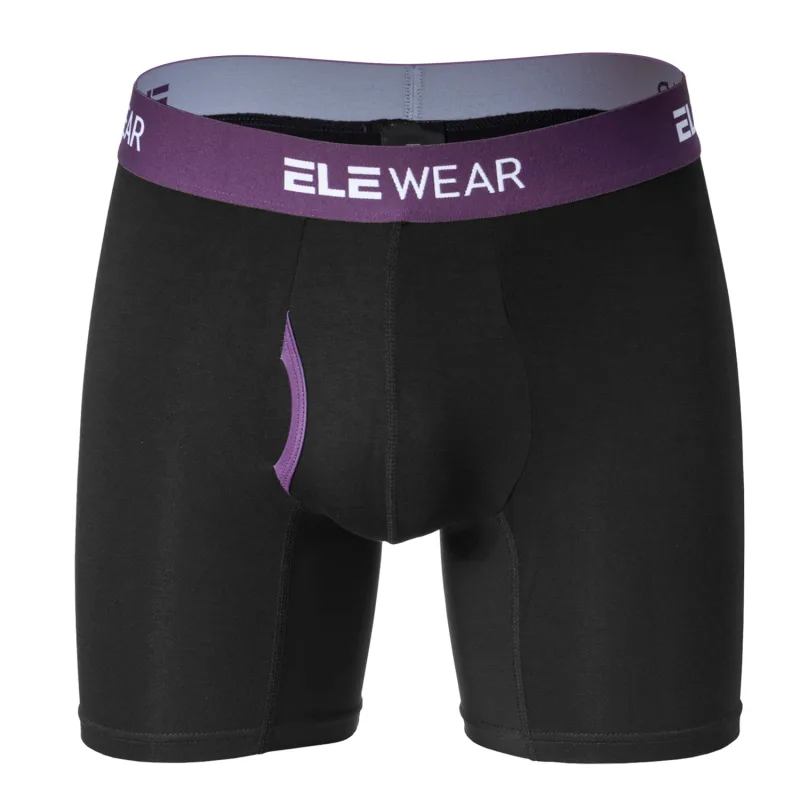 Bamboo Men Underwear Boxers With Opening Breathable Boxershorts Men's Panties Underpants Plus Size Fashion Boxers Brief — image 2
