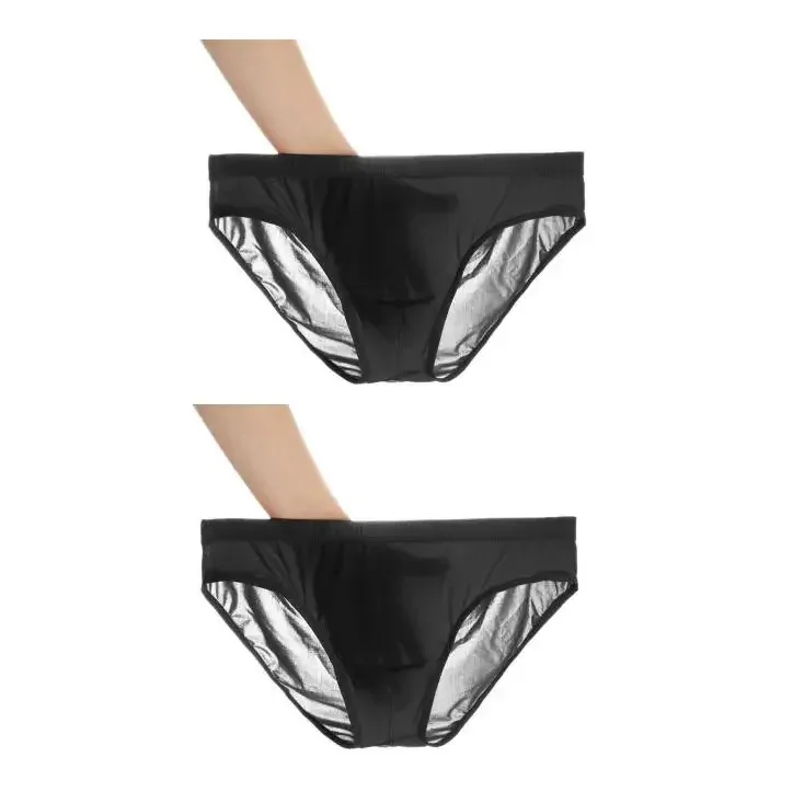 2 ADET Ultra Ince Buz Ipek Külot Erkekler Artı Boyutu M-4XL Düz Renk Gençlik Saydam Düşük Bel Nefes Seksi Erkek Külot — image 20