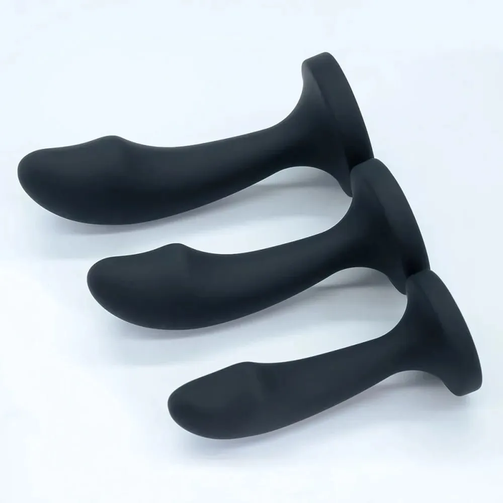 Silicone Anal Plug for Women 3 Sizes Butt Plug Crystal Base Anal Sex Toys For Woman Men Anus Dilator Stimulation Trainer Adults — image 6