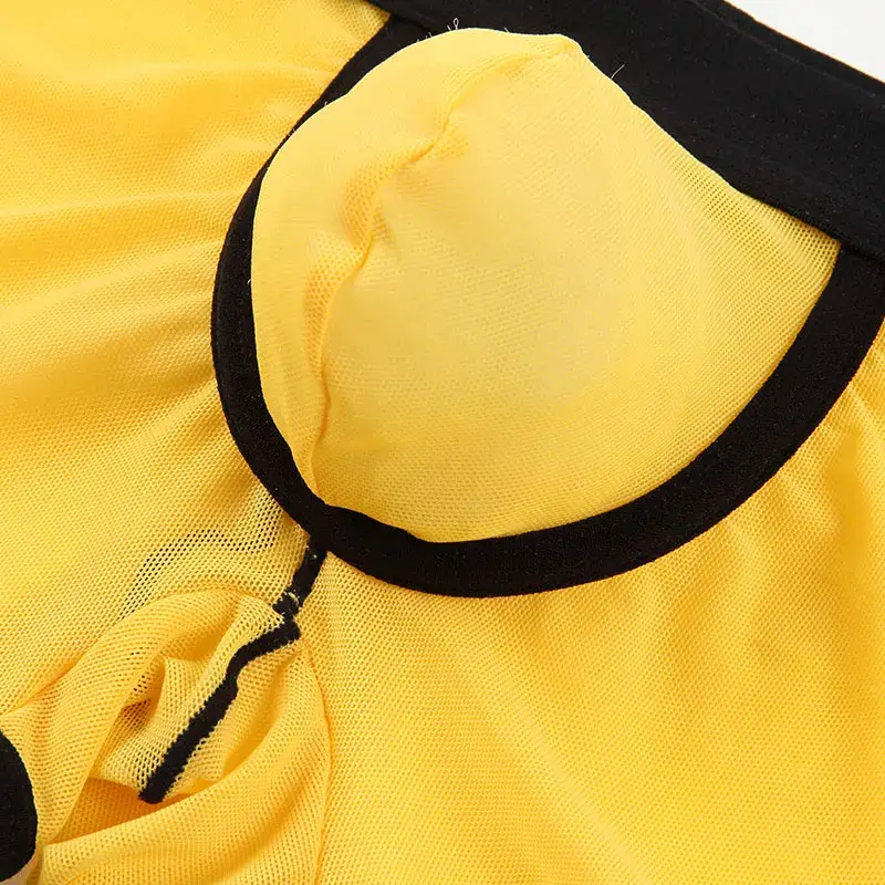 Men's Panties Mesh Breathable Thin Male Boxershorts Underpants Boxers Man Sexy Underwear Lingerie — image 11