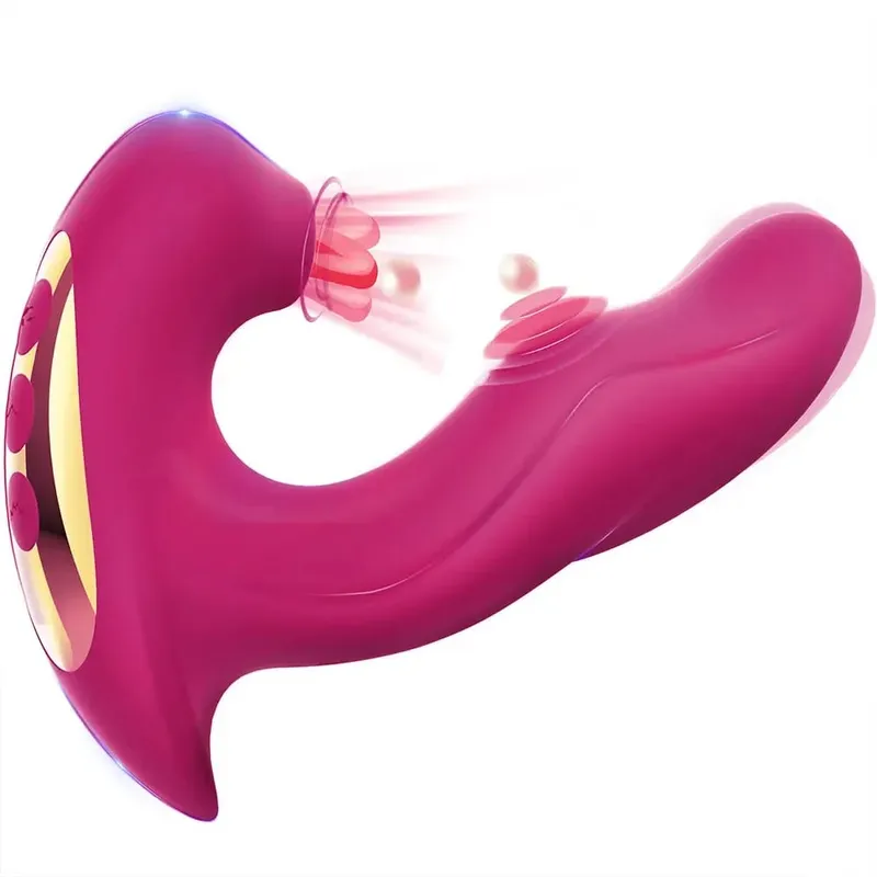 Vibrator Female 3 in 1 Clitoral Sucking Sucker Tongue Licking Dildo Adult Products Sex Toys Female Sex Machine Adult Toy Dildo — image 11