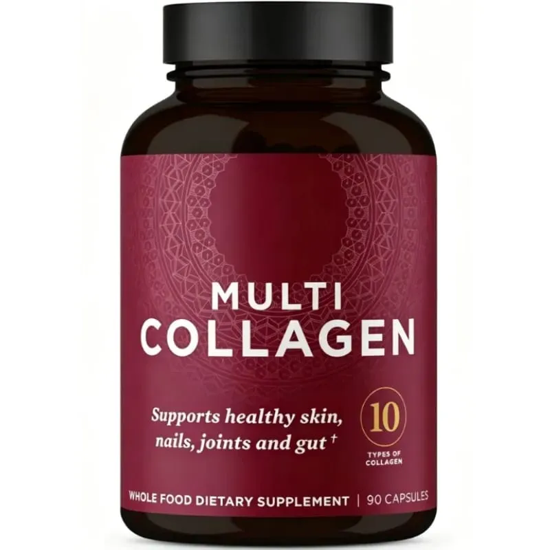 Collageenpillen Gehydrolyseerd multicollageensupplement Ondersteunt een gezonde huid en nagels Darmgezondheid en gewrichten 90 capsules