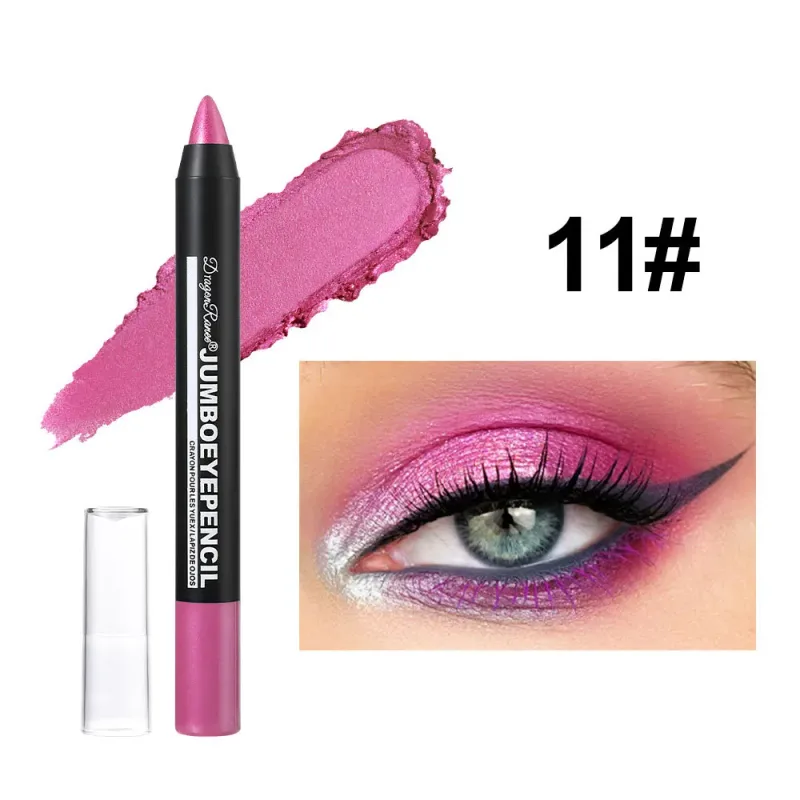 Smoky Dark Green Eyeshadow Pencil Stick Waterproof Pearlescent 12 Colors Metallic Glitter Eye Shadow Highlighter Pen Makeup Tool — image 17