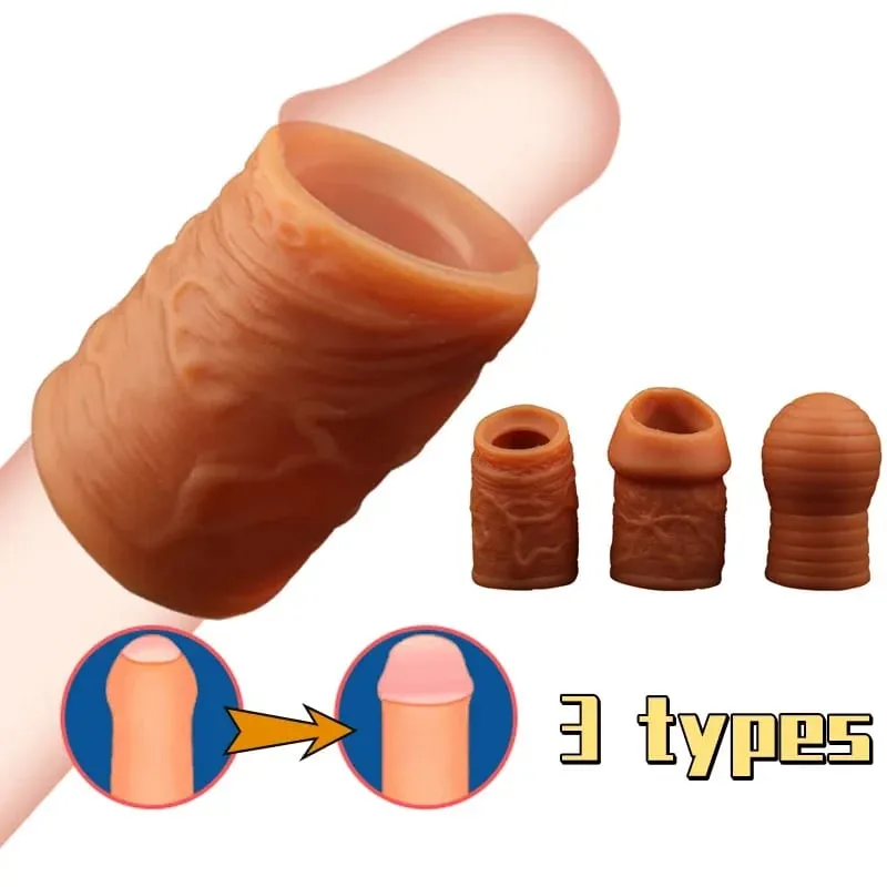 Liquid Silicone Foreskin Correction Cock Ring Penis Bondage Cockring Sex Toys for Men Penis Ring Delay Ejaculation Sex Products — image 2