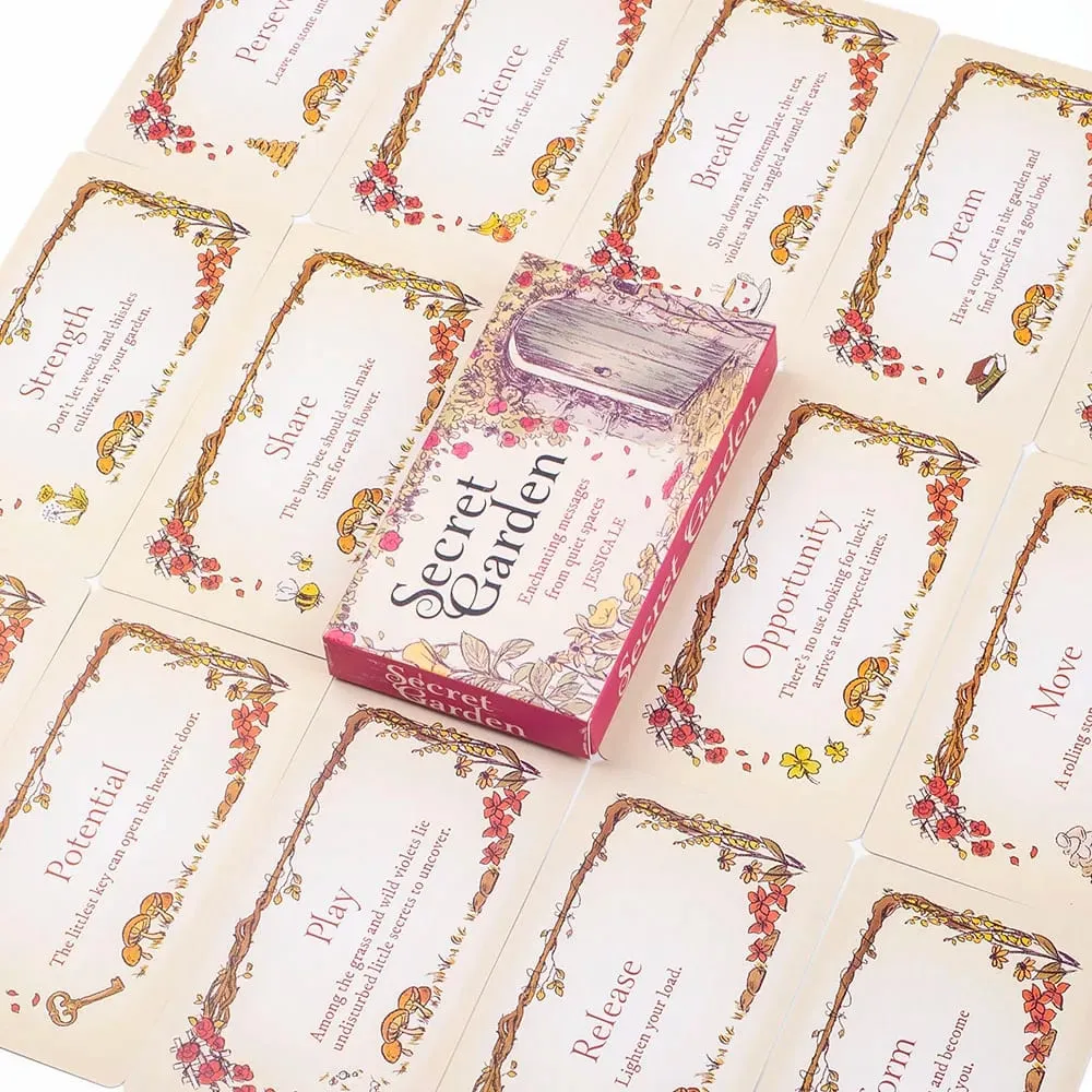 Secret Garden Board Game 40 Charming Cards with English Visions 11x6cm Encouraging Small Signs Imbued with Garden Magic — image 6