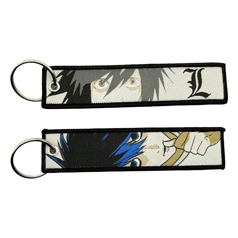 Embroidery Cool Eagle Beak Keychain Lanyard Anime Manga Series Badge Holder USB Pendant Portable Key Lanyard Accessories