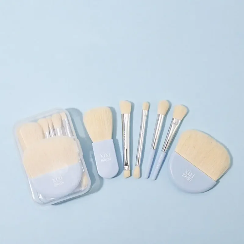 6Pcs Mini Makeup Brushes Set With Box Portable Soft Travel Concealer Brush Beauty Foundation Eye Shadow Tool Eyelash Brush — image 2