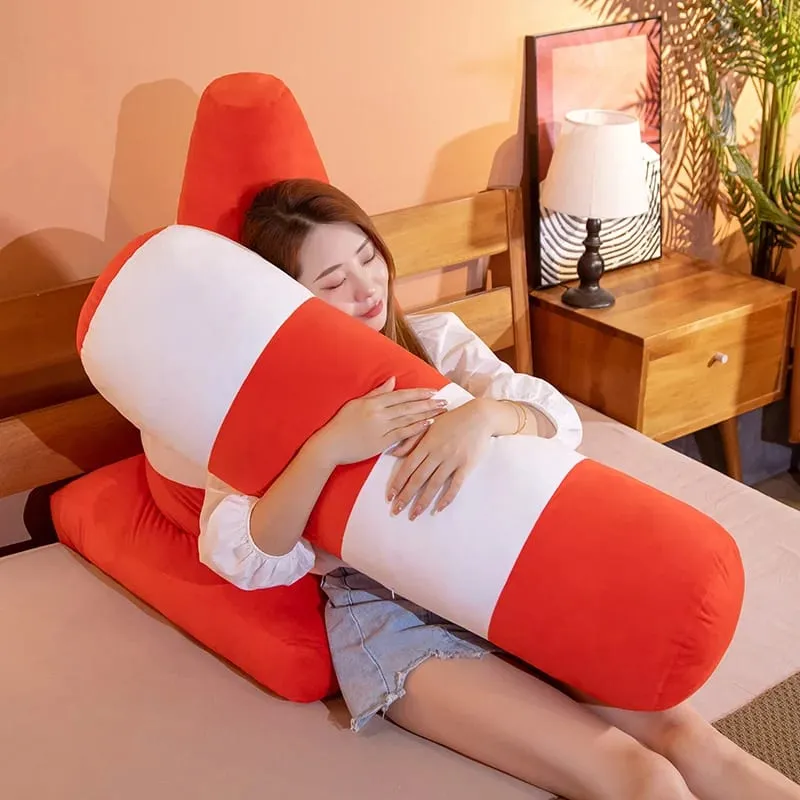 Plush Toy Simulation Traffic Cone Road Construction Cone Sign Roadblock Simulation Toy Set Safety Soft Cushion Pillow — image 10