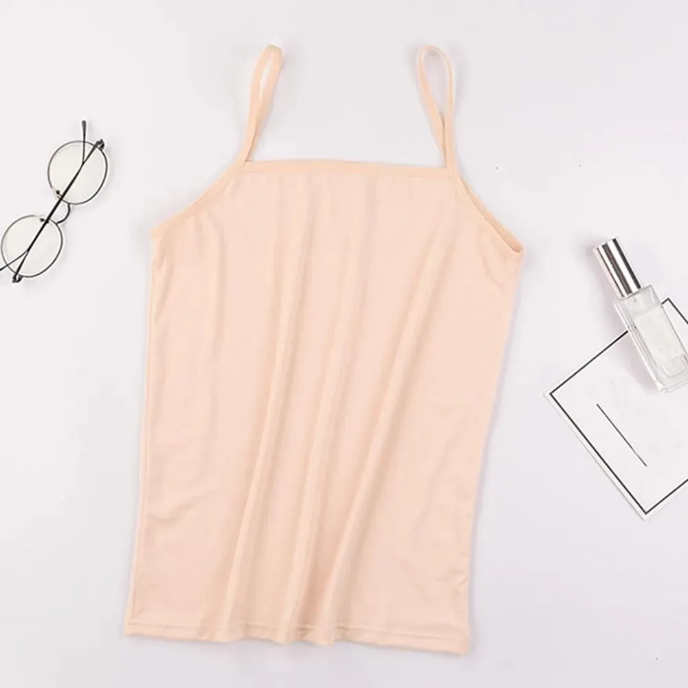Simple Solid Color Women Tank Tops Soft Cotton Camis sleeveless Basic Vest Tshirt Sexy Strapy Camisole for Women Clothing