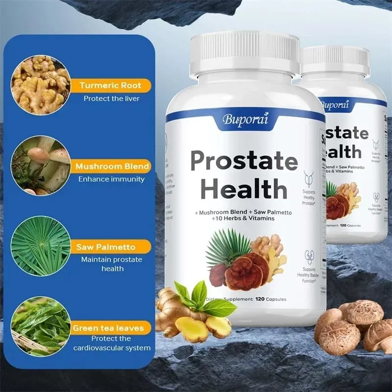 Prostate Health - Support Prostate and Heart Health Enhance Immunity Antioxidant Scavenger Free Radicals 120 Capsules