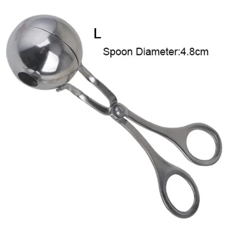 Meat Ball Maker Tool Stainless Steel Clip Round Rice Ball Shaper Spoon Meatball Making Mold Non Stick Stuffed Kitchen Gadget — image 12