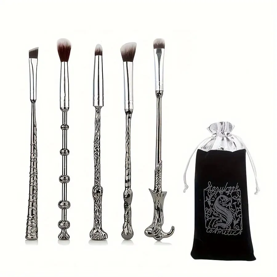 5pcs Wizard Wand Brushes 5 PCS Makeup Brush Set for Women — image 4