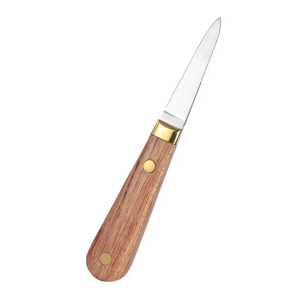 Oyster Knife Shuck Seafood Shucking Preparation Utensils Shucker Tools Wood Kit Opening Cracker and Hand Care