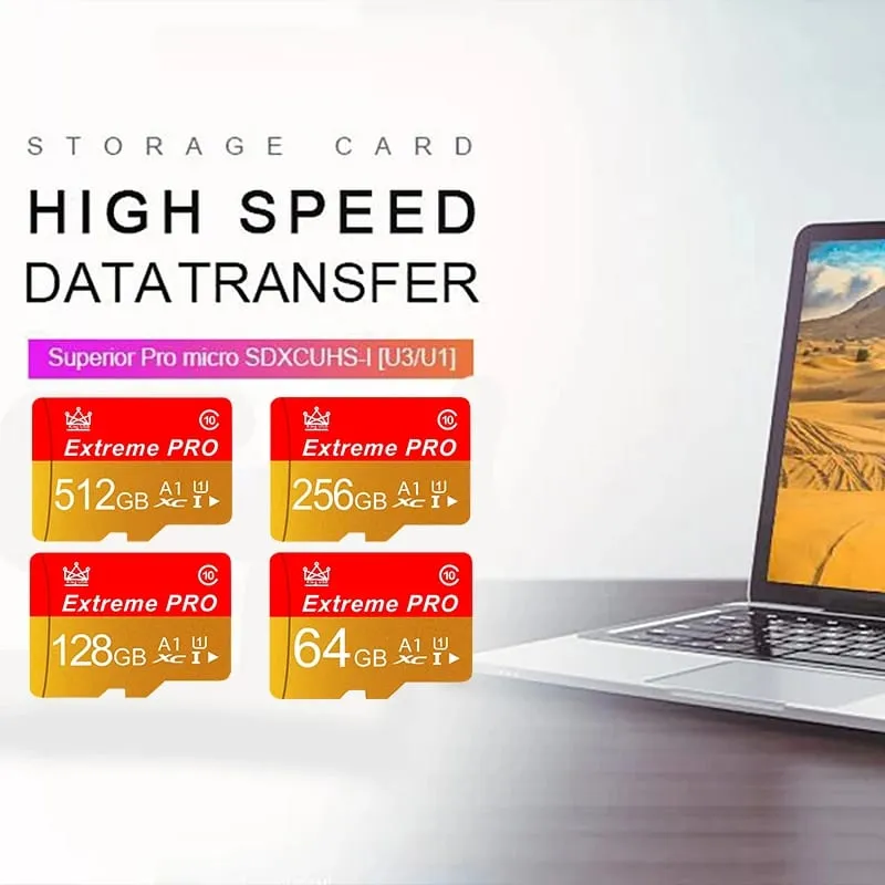 Hızlı Aktarım Dayanıklı Hafıza Kartı ve Mikro SD Kart SD Kartlar TF Kartları Güvenlik Kamerası CCTV için 32 GB / 64 GB / 256 GB / 512 GB — image 3