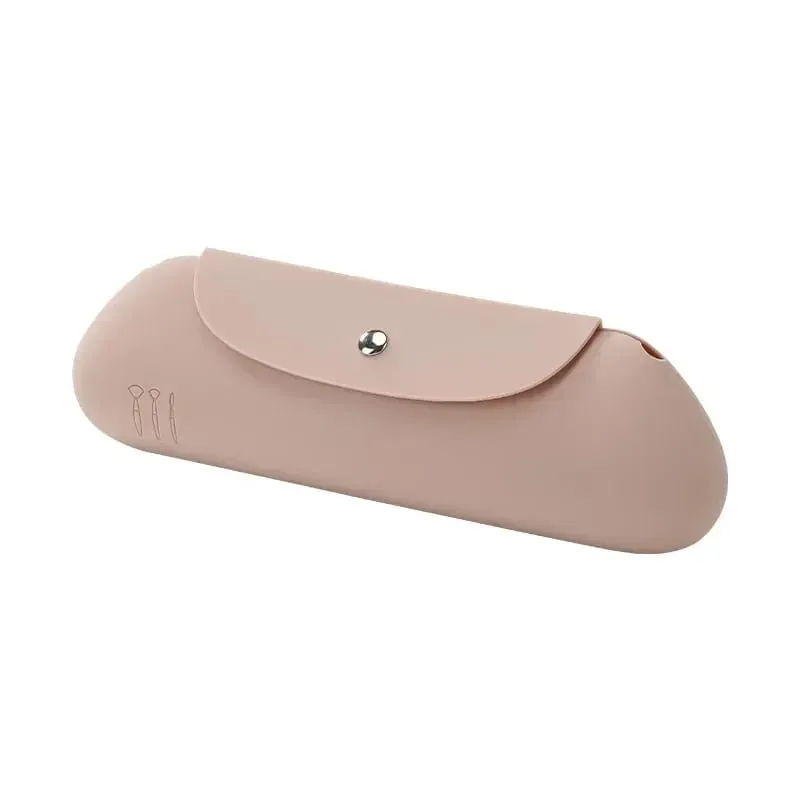 Travel Makeup Brush Holder Silicon Cosmetic Brushes Bag Portable for Getting Ready Travelling Cosmetic Case Makeup Organizers
