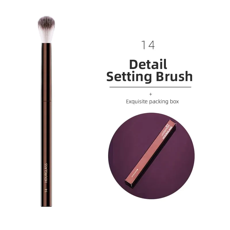 Hourglass Makeup Brush All Kinds Eyeshadow Foundation Concealer Powder Bronzer Blusher Eyeliner Retractable Professional Brushes — image 17