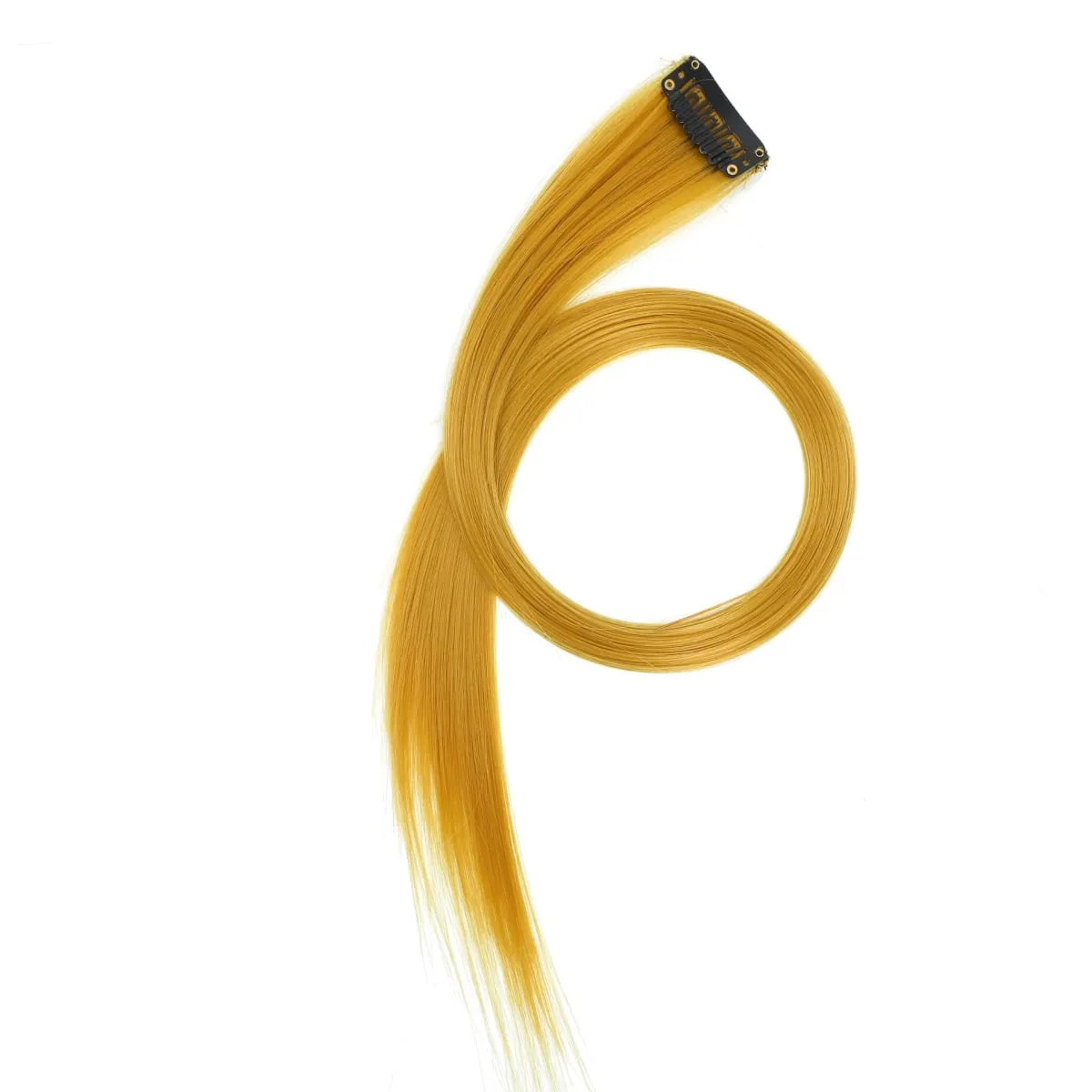 22 inch Colored Hair Extensions Straight Hairpiece 6pcs Colorful Hair Party Highlights Clip in Long Synthetic for Girls Women