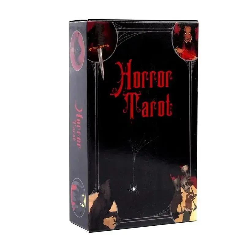 Horror Tarot Cards Pocket Printing 78-Card Deck Woodsman or The Frog Divination Fortune Telling Woodsman Sealed Board Game